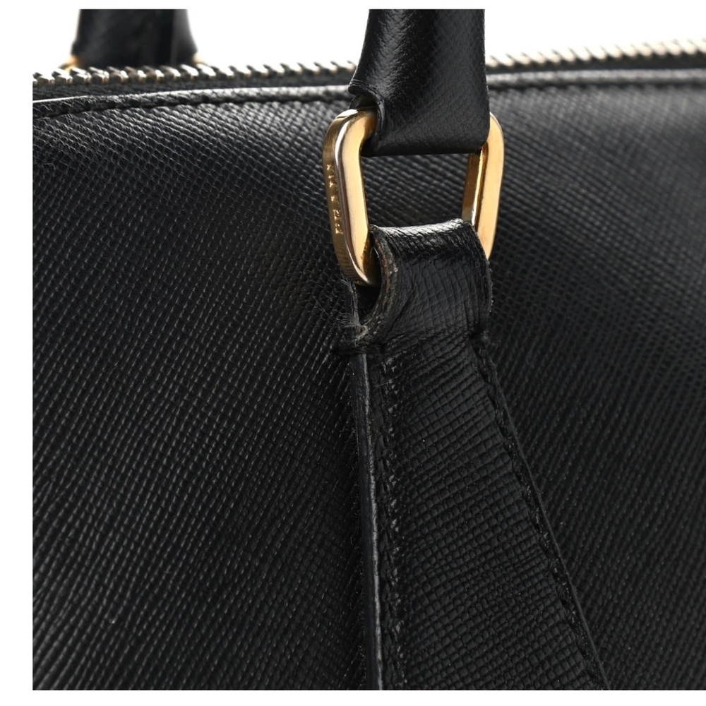 Authentic PRADA Saffiano Lux Large Promenade Tote in Black - Picture 9 of 11
